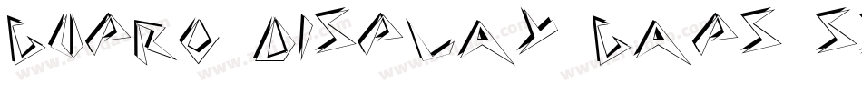 Cupro Display Caps SSi字体转换